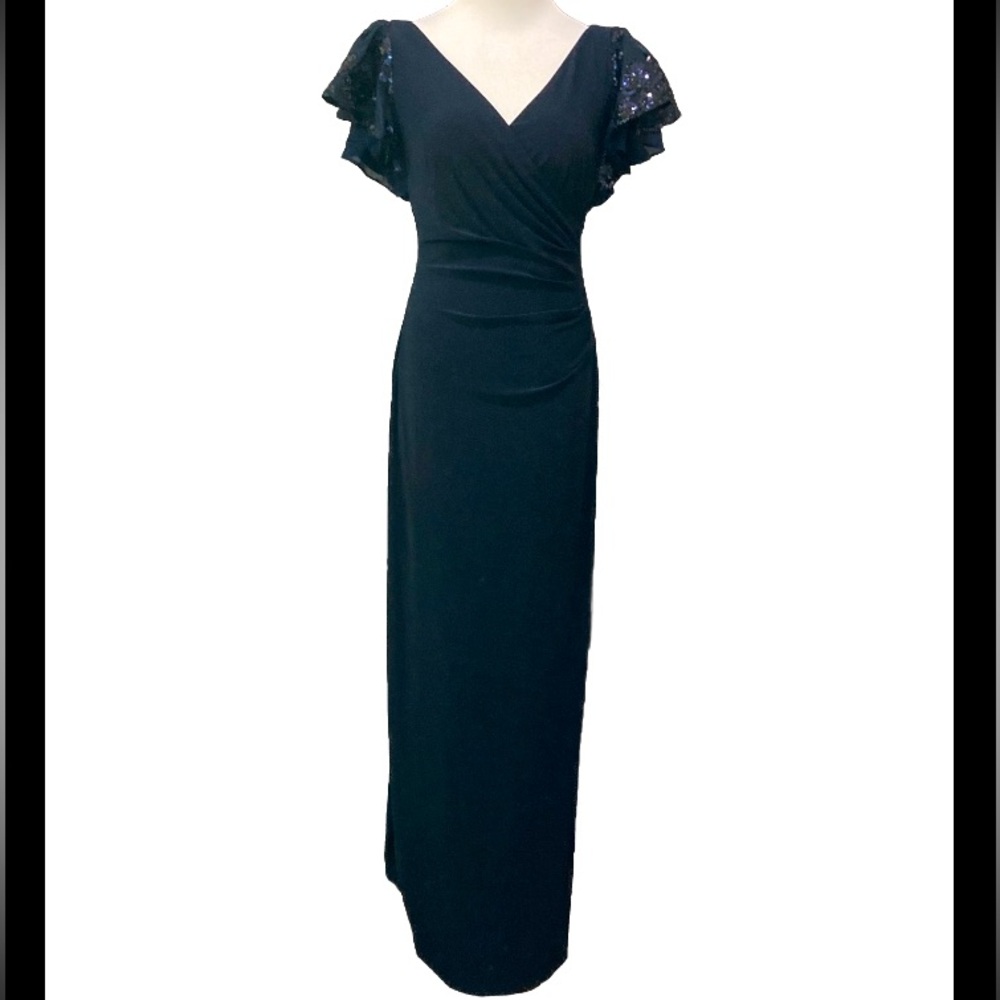 Lauren Ralph Lauren navy gown size 4